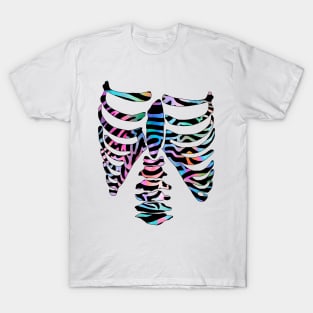 Rad to the Bone Zebra Skelton T-Shirt